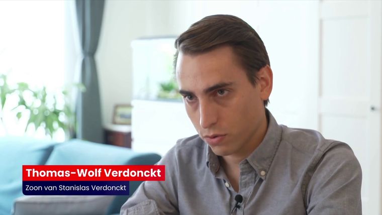 Thomas-Wolf Verdonckt durante su testimonio a VTM News.